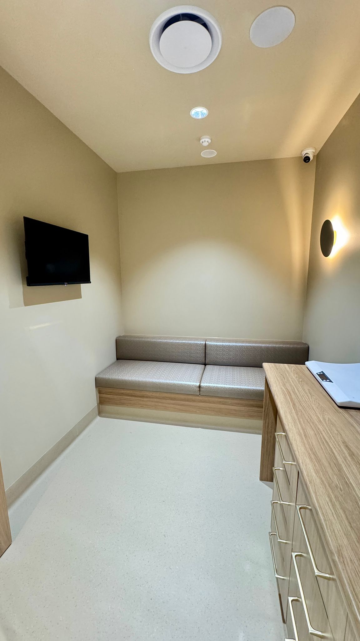Consultation room with TV